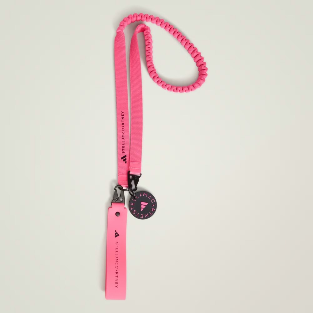 Adidas by Stella McCartney Lanyard Keychain Solar Pink KC4216 NWT $60
